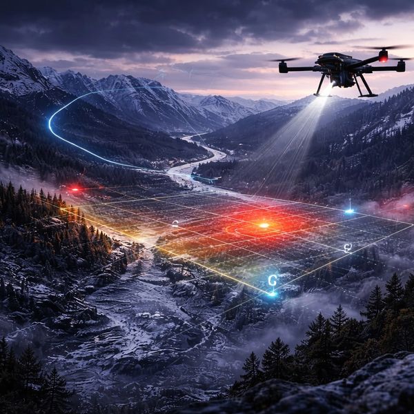 Drone search and rescue planning with UAV coordination in remote emergency scenarios