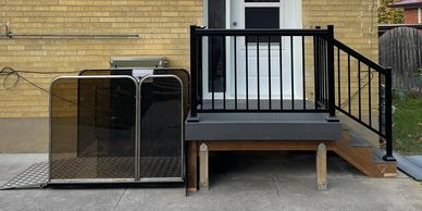 Vertical platform lift for wheelchair access - commercial & residential mobility solution