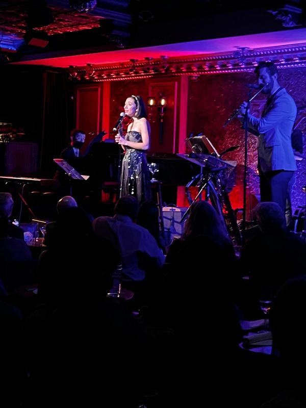 Broadway beauty and star Julie Benko onstage at 54 Below NYC Manhattan Nov 7th 2022