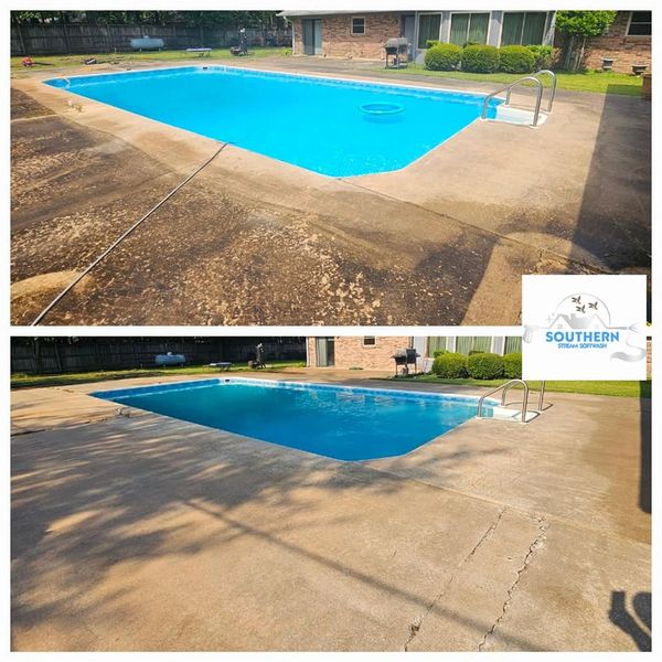  <img src=”pool.jpg” alt=”pool side concrete before and after concrete cleaning”/>