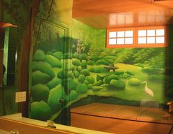 Zen garden mural