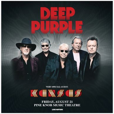Deep Purple concert poster with Kansas as special guest.