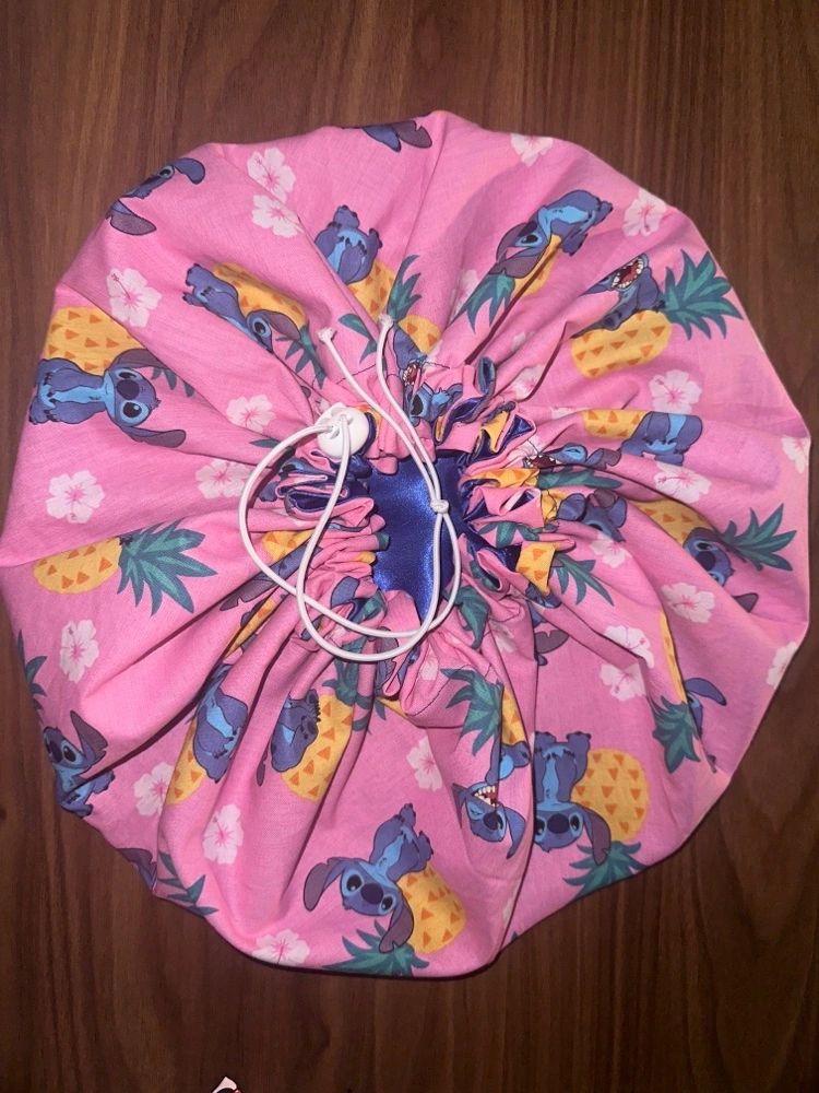 Lilo & Stitch Adult Bonnet Handmade Satin Lined – EzeSublimationblanks