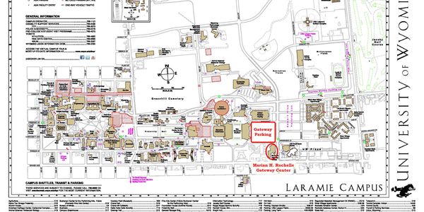 University Of Wyoming Map Uw Campus