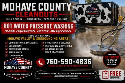A list of pressure washing we do! 