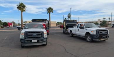 We have multiple trucks and multiple dumpsters! 