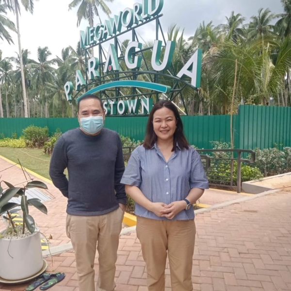 Site visit of SSAI President Mr. Filden Percy and Ms. Charlene Japson of Megaworld San Vicente Inc. 