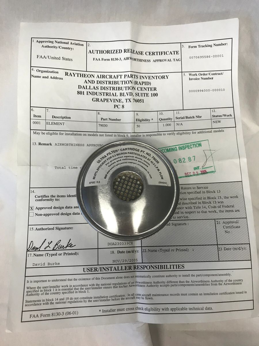 79030 New filter with 8130