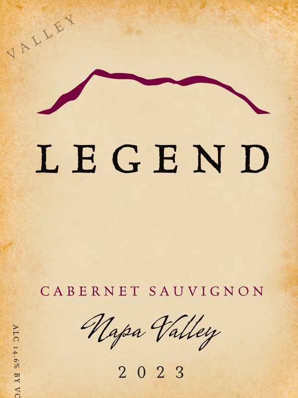 2023 Vallley Legend Cabernet Sauvignon Front Label
