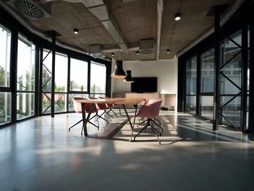 3D render of modern working office