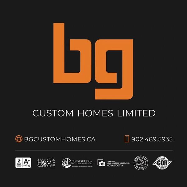 BG Custom Homes limited Signage. 