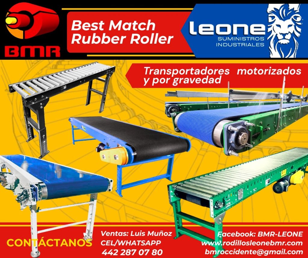 FABRICACION DE TRANSPORTADORES MOTORIZADOS Y POR GRAVEDAD, SISTEMAS DE BANDA Y RODILLOS