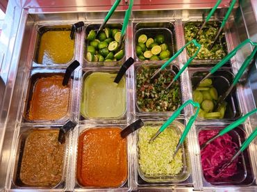 Salsa and Salad Bar