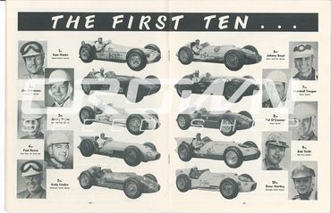 Indy 500 Starting Ten Grid 1958