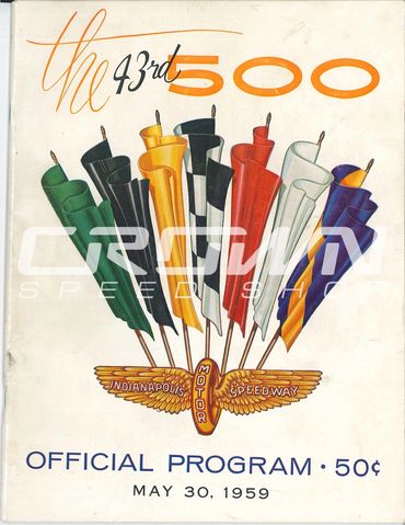 Indy 500 Official Program 1959