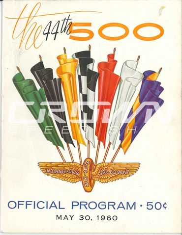 Indy 500 Official Program 1960