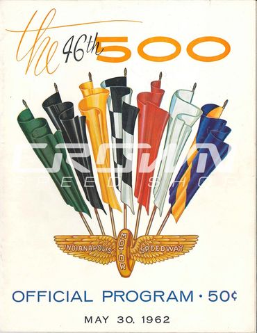 Indy 500 Official Program 1962