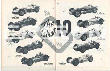 Indy 500 Starting Ten Grid 1963