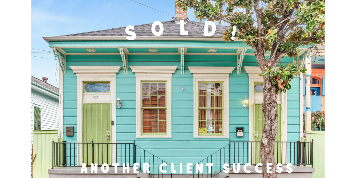 SOLD! 923-925 Port St Double, Marigny - facade. Listed by historic property realtor Cam Mangham 