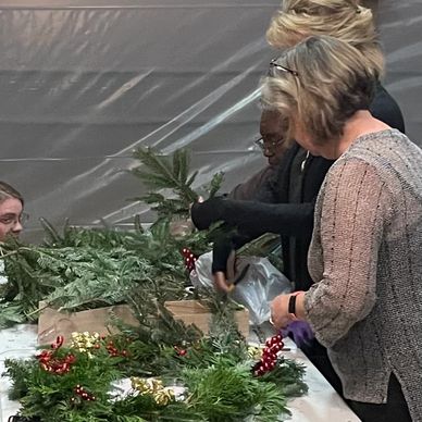 Christmas Wreath-Making  Goat Yoga RVA - at Pactamere Farm