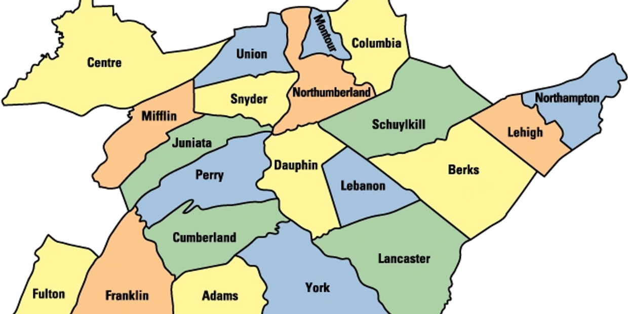 Counties covered