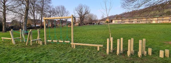 Adventure trim trail school playground