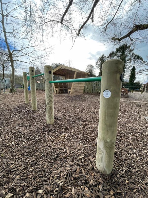 Roll over bars in a school playground
