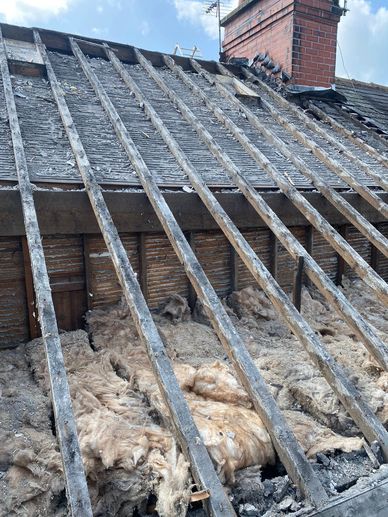 Remove Roof Slates and replace with new insulation and loft insulation