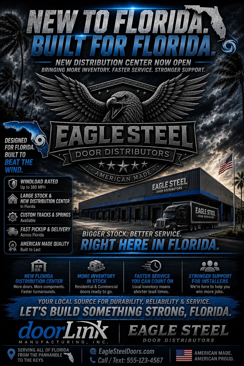 Eagle Steel announces a new Florida distribution center with faster service and stronger support.