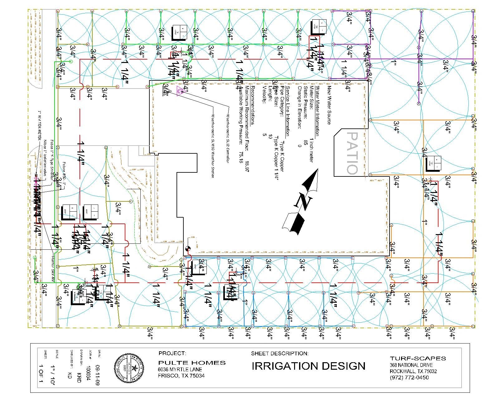 LANDSCAPE SPRINKLER PLANS/DESIGNS ENGINEERING AND CONSTRUCTION