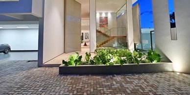 Hall de entrada luxuoso com acessibilidade 