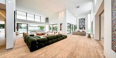 Living, sala de estar e home/sala de cinema 