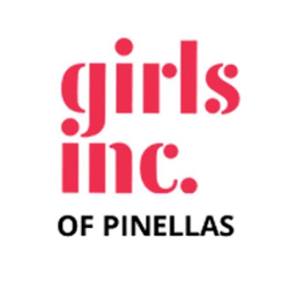 Logo of Girls Inc. of Pinellas in red and black text.