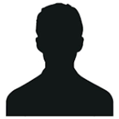 Silhouette of a person's head and shoulders against a white background.