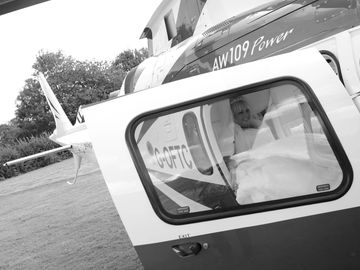 Wedding Helicopter.  Arriving in style . Hampshire  