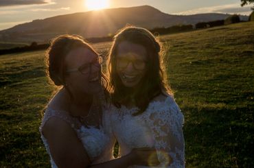 Wonderful same sex wedding at the Sugar Loaf Mountain with a beautiful sunset