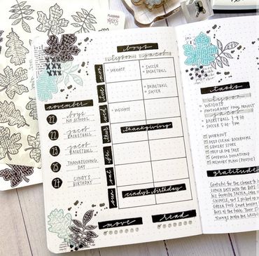 Community Gallery Planner Spread using Planning from A to Z stickers