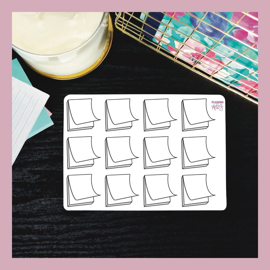 Black & White Sticky Notes - TCR5834