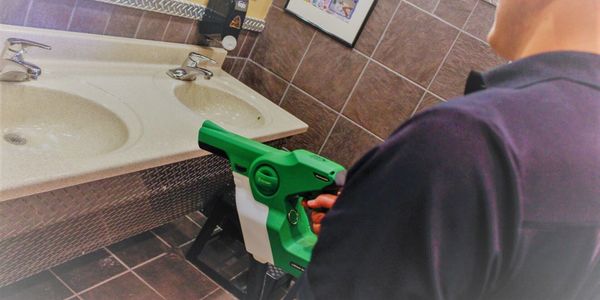 Public restroom disinfecting service.