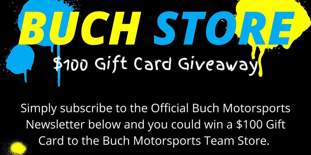 XBuch Motorsports Team Store $100 Gift Card Giveaway.