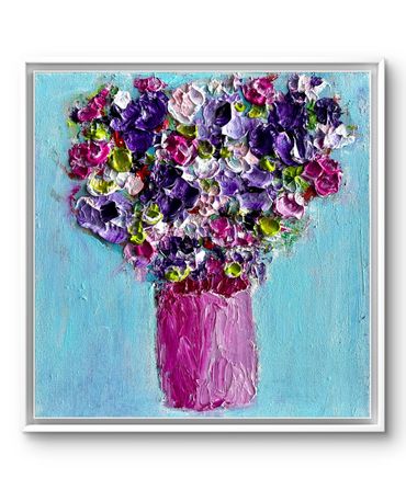 Violet Bouquet 
12” x 12”