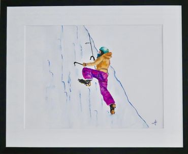 Ice climber Chamonix