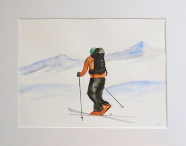 Rando
Watercolour on Paper
40 x 28 cm (50 x 40 cm framed)
£130