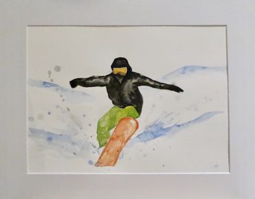 I believe I can fly
Watercolour on Paper
40 x 28 cm (50 x 40 cm framed)
£130