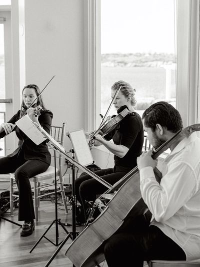 String Trio performing live music for a corporate event