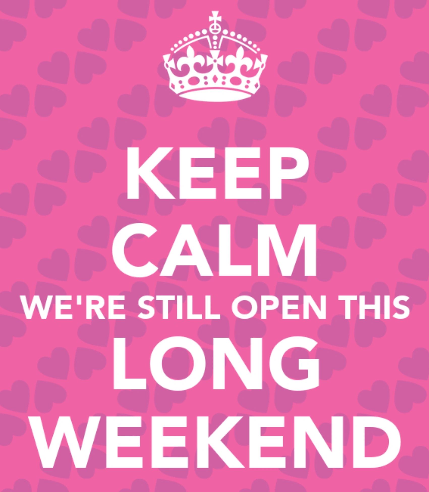 Open Family Day Long Weekend