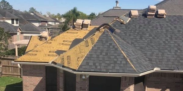 Keystone Contacting Group roofing expert in progress roof replacement