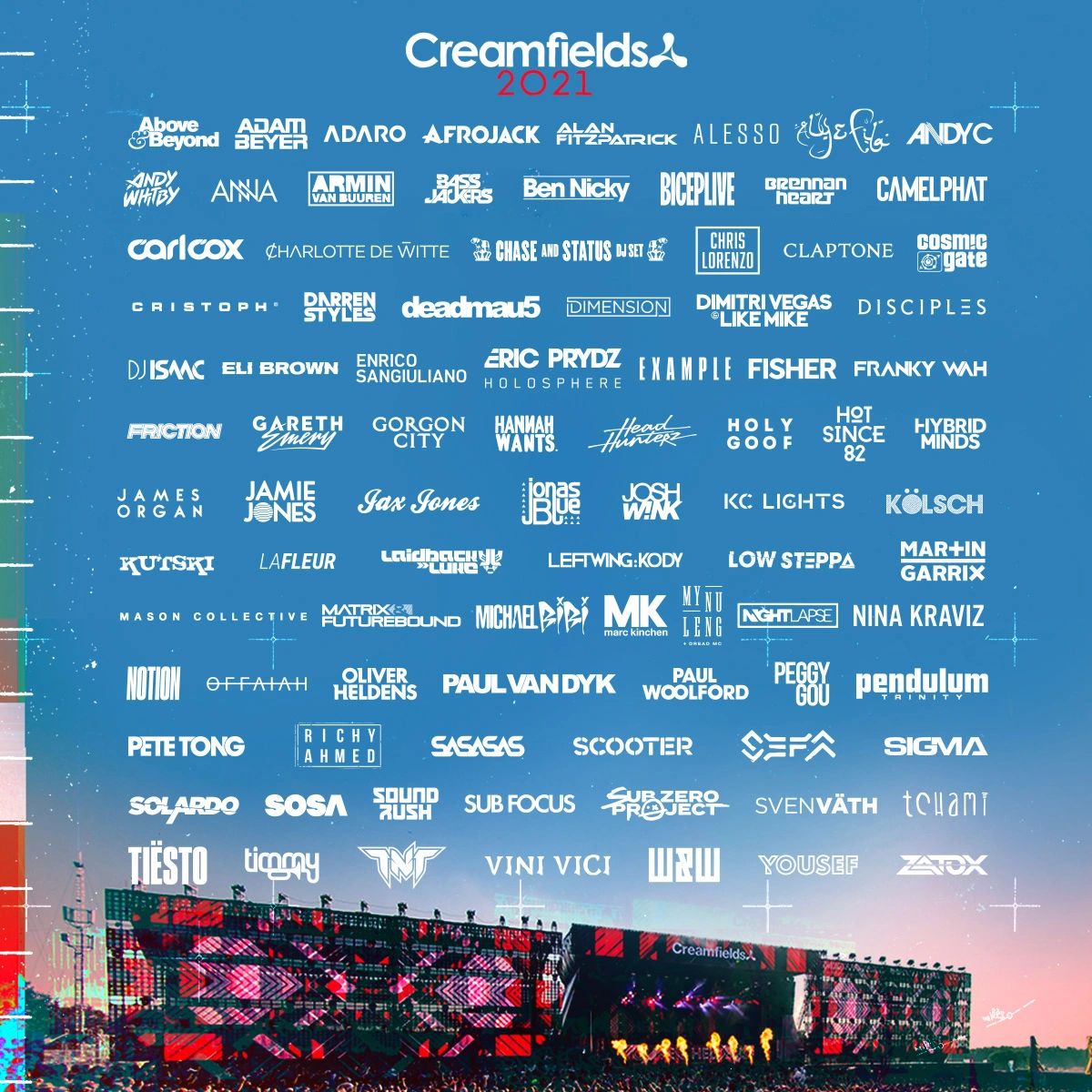 Creamfields 2021 lineup deals