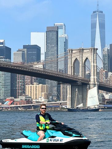 Jet Ski Tours of New York City landmarks the Statue of Liberty Freedom Tower Brooklyn Bridge