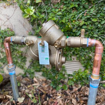 New back flow preventer installed.